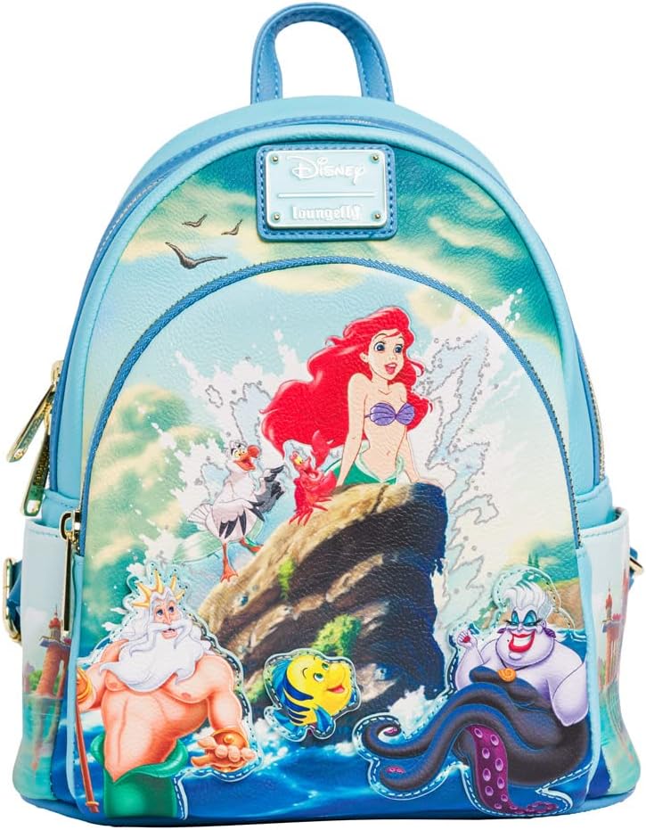 Disney The Little Mermaid Ariel Scene Womens Double Strap Shoulder Bag Purse