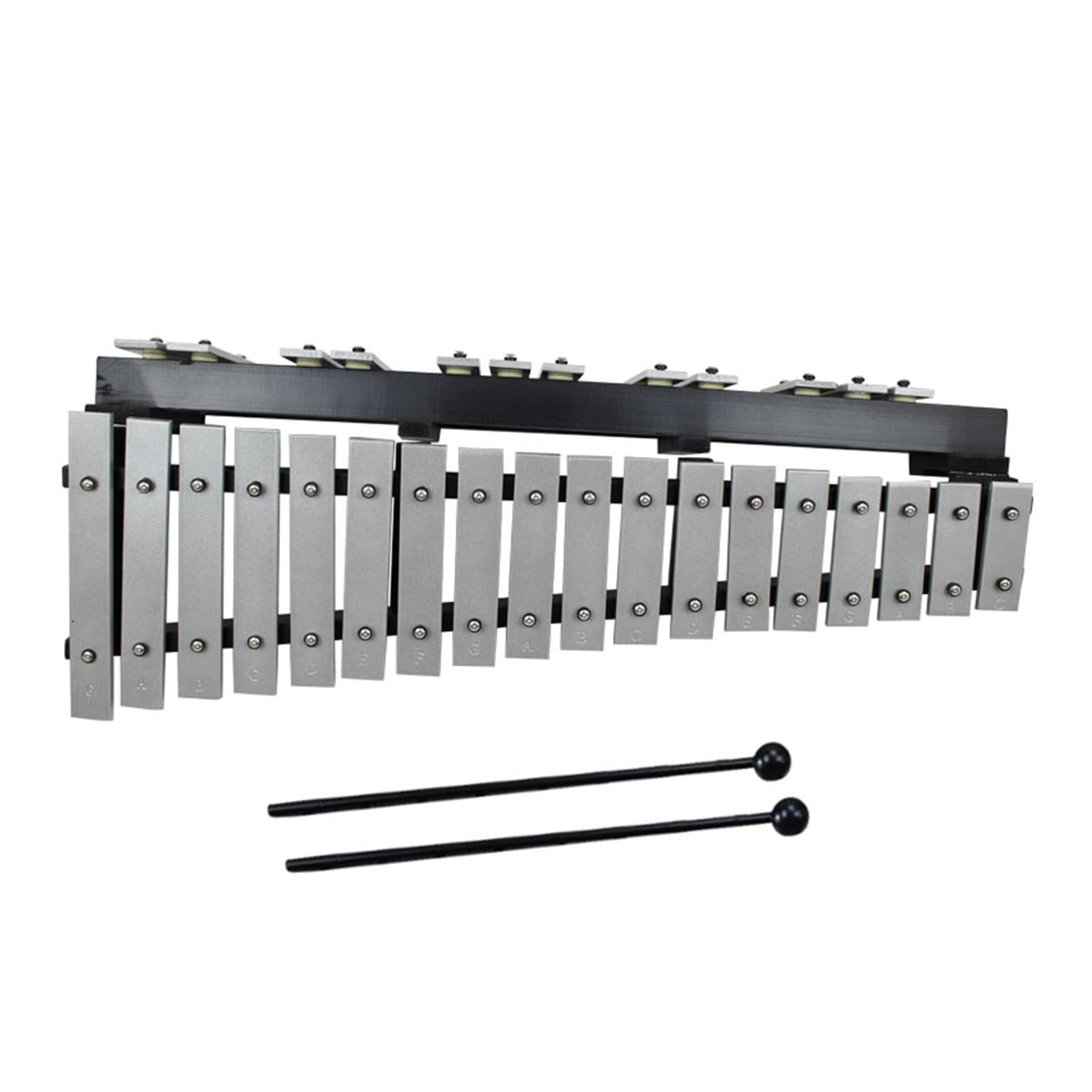 xilofono ​Legno Pianoforte Professionale con Piastra in Alluminio Pieghevole A 30 Toni per L'insegnamento del Carillon, Strumento A Percussione, Pianoforte con Piastra in Alluminio