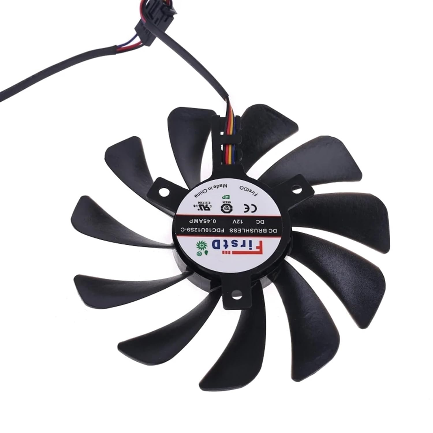 2pcs 95mm FDC10U12S9-C CF1010U12S Cooler Fan Replace for RX580 RX590 Graphics Card Cooling Fan
