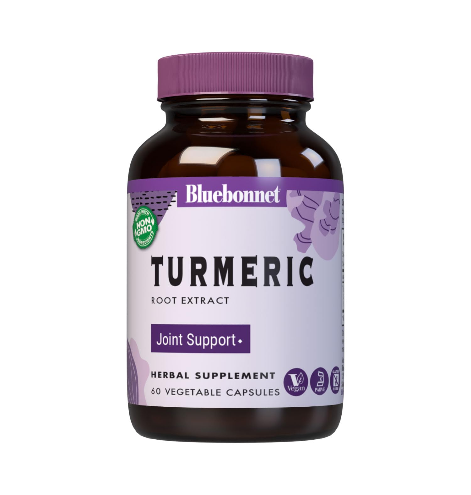 Bluebonnet Turmeric Root Extract Supplement, 60 Count 60 Count (Pack of 1)