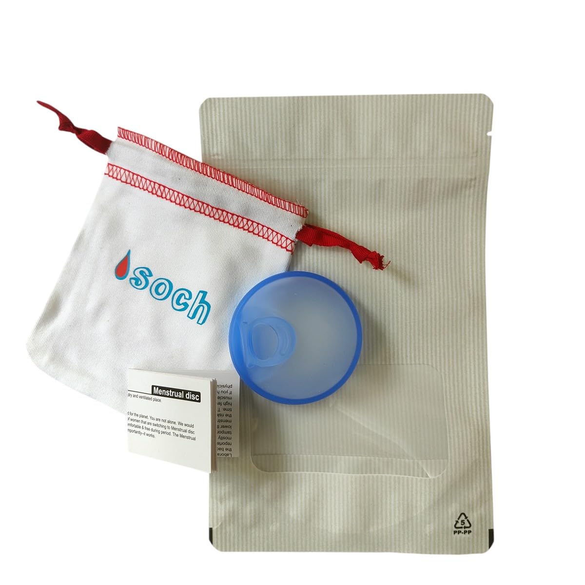 SochGreen Soft Reusable Menstrual Disc for Women, High / Low Cervix, Easy Insertion & Removal, Odor & Rash Free, Medical Grade Silicone, No Leakage, Life 10 years, US FDA Registered (1 pc) (Blue, Small)-image-18