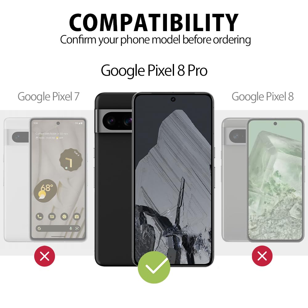 Kwmobile Crossbody Case Compatible With Google Pixel 8 Pro Case - TPU Silicone Cover With Strap - Black