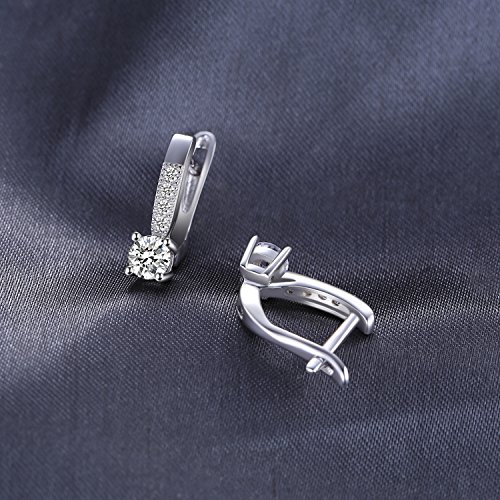 JewelryPalace 925 sterling zilver, 1 karaat zirkonia, oorbellen, cadeau voor vrouwen, roségoud goud - Image 6