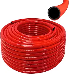 Mangueira De Jardim 5m Metros Siliconada Dupla Camada 1/2" Vermelha | Ledmang