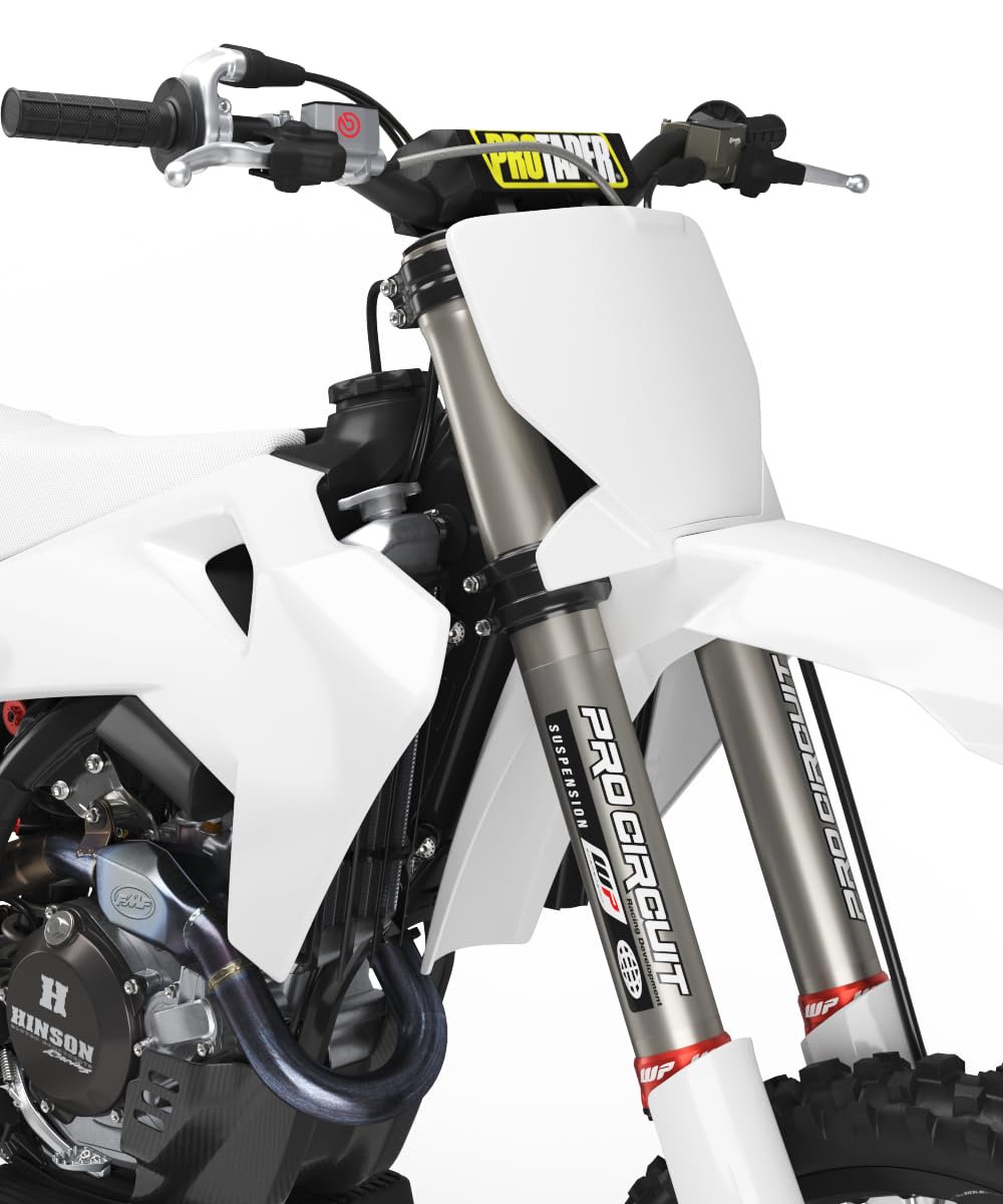 Pro Circuit WP Clear Fork Stickers Suspension Decals Set Left and Right (9x6.5) (PC-WP-CLR-Set)