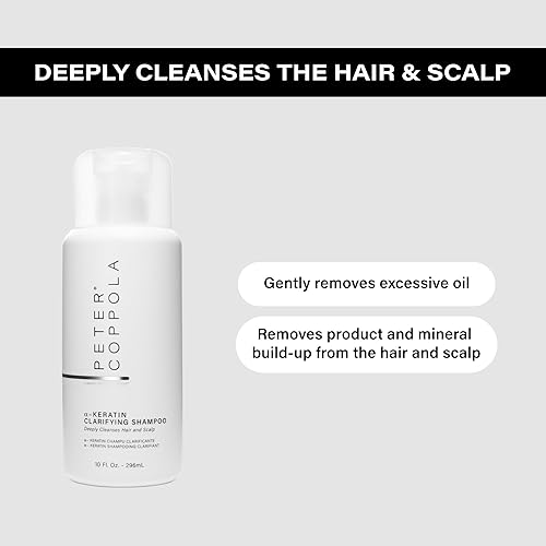 Miniatura 2 de PETER COPPOLA a-Keratin - Champú aclarante – Champú de limpieza suave y profunda sin sulfatos que elimina la acumulación, los aceites y el exceso de