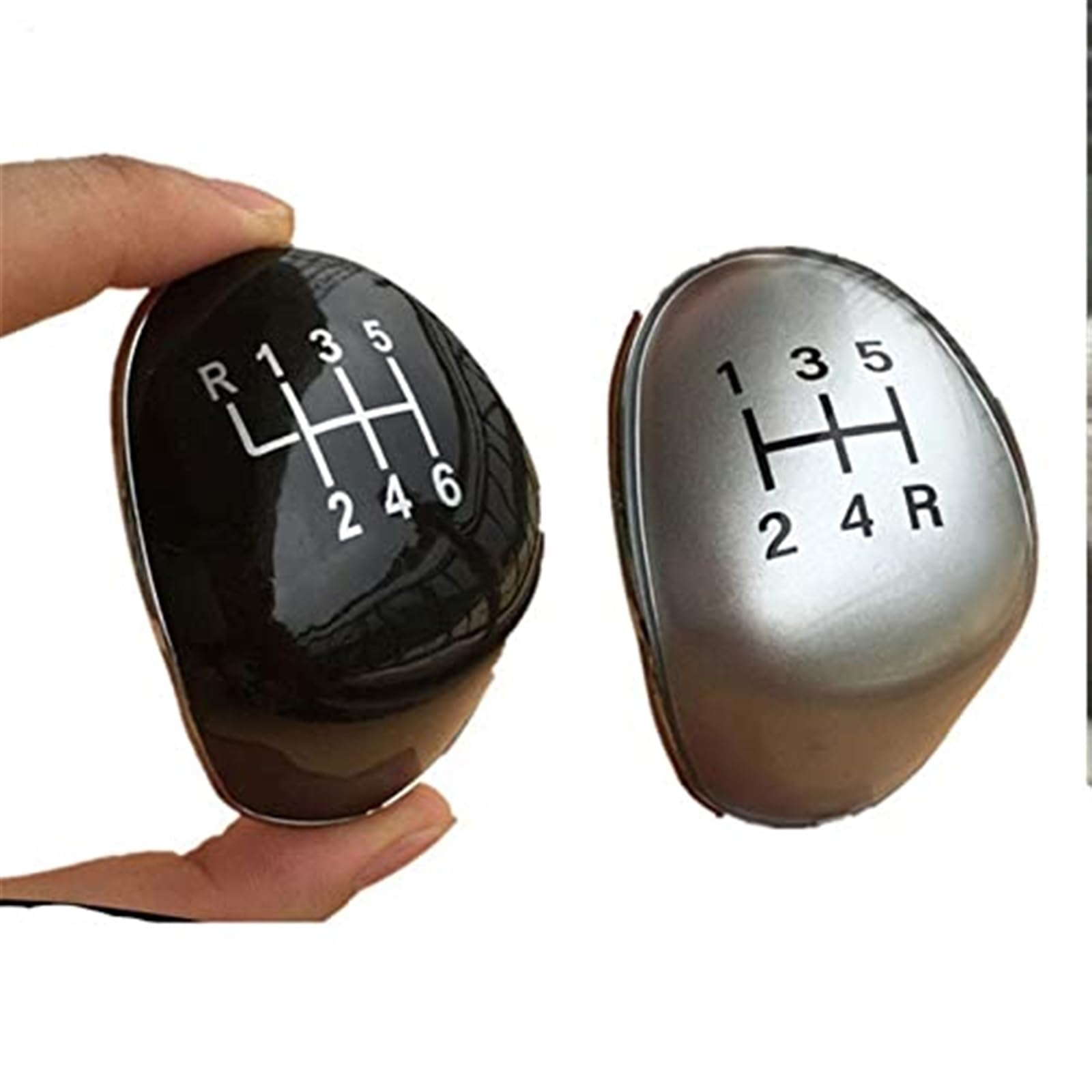 Gałka zmiany biegów odznaka emblemat pokrywa 5/6 prędkości dla, Focus, MK2 MK3, Fiesta, MK7 C-max B-max Galaxy Kuga Gałka zmiany biegów(Black 6speed)