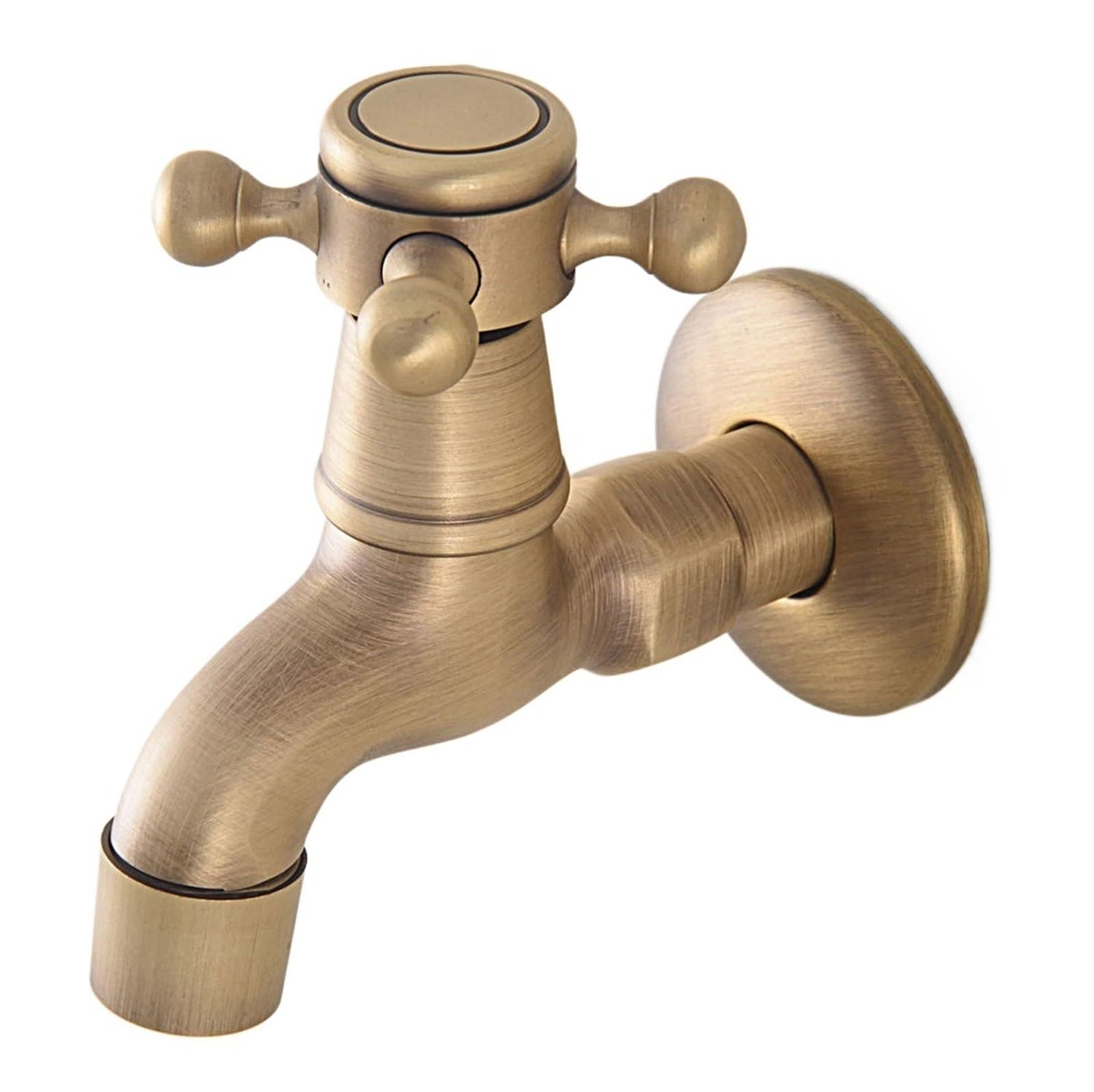 Wwpmnqd Style05 Taps Bronze Washing Machine Outdoor Faucet, Vintage Garden Bibcock Tap Wall Mounted Mop Brass For Garden(Style05)