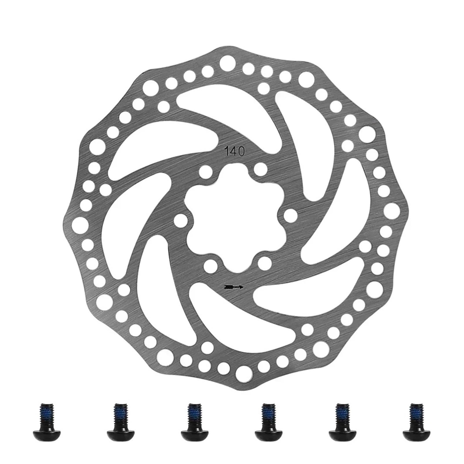 Freno a Disco con 6 Fori, rotore del Freno a Disco Durevole Compatibile con Lo Scooter Elettrico IScooter IX3 IX4 IX7 PRO(4pcs)