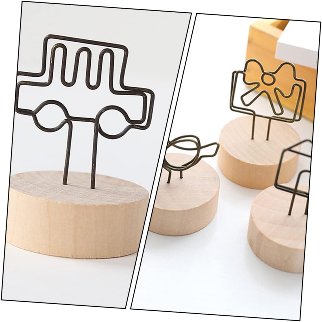 6pcs Assorted Color Photo Display Clips Creative Memo Holders for Messages and Photos and Stylish for Home Decor and Organization