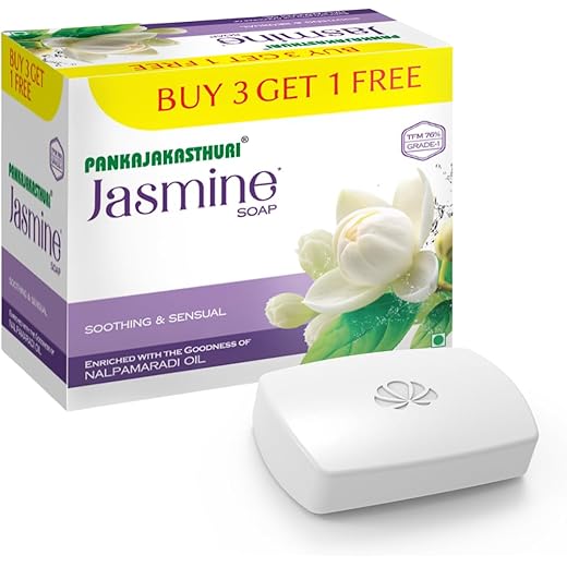Pankajakasthuri Jasmine Soap - Brightening 50ml