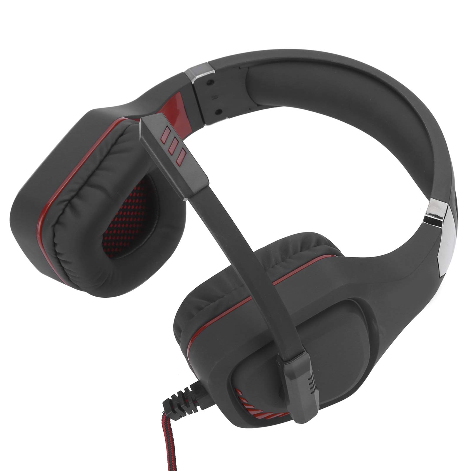 Acouto Auriculares Gaming con Cable Profesionales Auriculares Estéreo con Micrófono para PC Dispositivos Portátiles 3 5 Otros Enchufes a Estéreo Ajustable Móvil para y Gaming con Cable