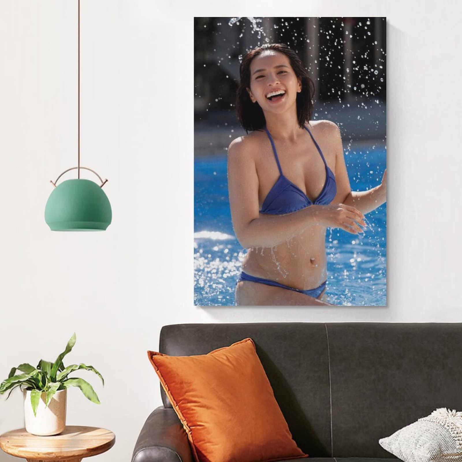 油絵　[月下の水着]   アート　インテリア　美術品 油絵 [月下の水着] アート インテリア 美術品 油絵 [月下の水着