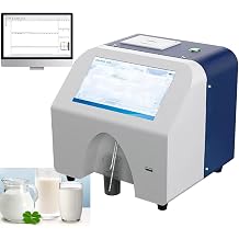 Dairy Milk Analyzer Ultrasonic Dairy Composition Analyzer with Thermal Printer for Fat Protein Lactose Non-Fat Solid Density Water Content Ice Point Ash Milk Temperature pH Value Conductivity
