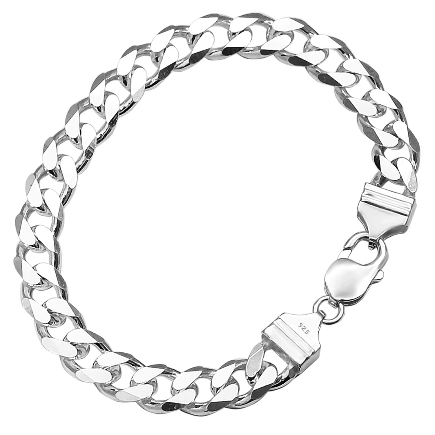 Hope Gems & Jewels® 925 Sterling Silver Curb Design Men Bracelet || Gifts For Men & Boys || Stylish & Attractive Design (8 Inch_Silver Color) (16) (B0CFJS4YNC) Amazon Price History, Amazon Price Tracker
