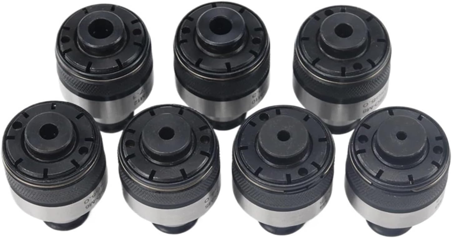 7Pcs ISO/DIN/JIS GT12 19mm M3-M12 Set Tapping Collets Chucks Pneumatic Machine Tools Holder With Overload Protection (Size : JIS-7Pcs)