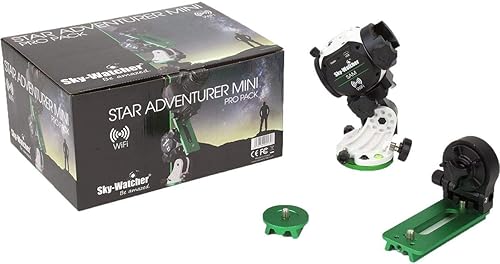 Sky-Watcher Star Adventurer Mini Pro Pack - Rastreador de cielo nocturno motorizado DSLR montaje ecuatorial para paisajes nocturnos, lapso de tiempo
