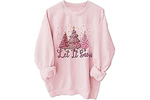 Women's Pink Christmas Pullover: The Perfect Festive Sweatshirt