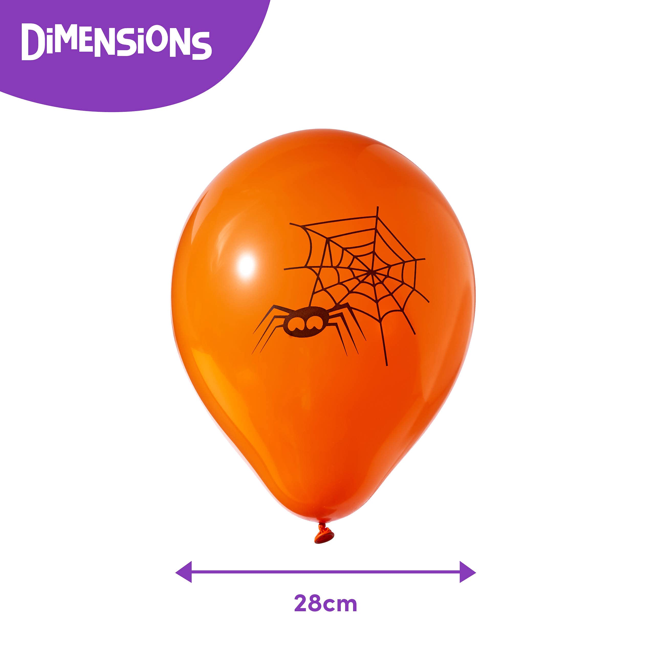 DOJoykey Lot De 20 Ballons D'Halloween De 30,5 Cm En Latex Noir, Orange, Violet Avec Confettis Intérieurs Pour Décoration De Fête