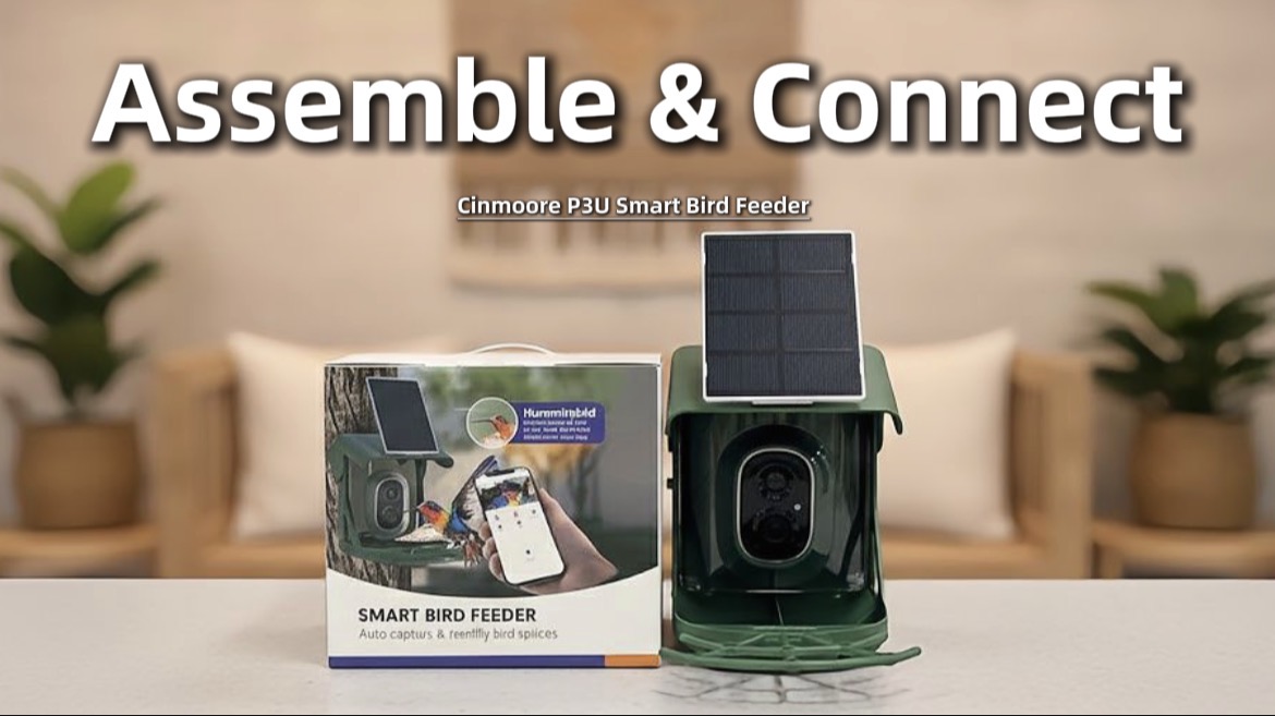 Amazon.com: CINMOORE No-Monthly-Fees Solar Bird Feeder w/ 4MP