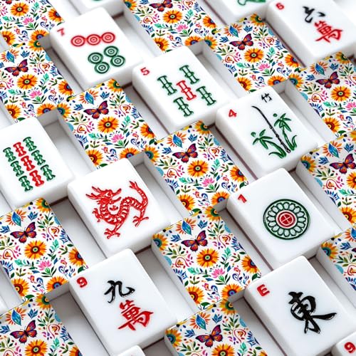 Set de Fichas American Mahjong estilo Otomí 166 piezas acrílicas miniatura 4