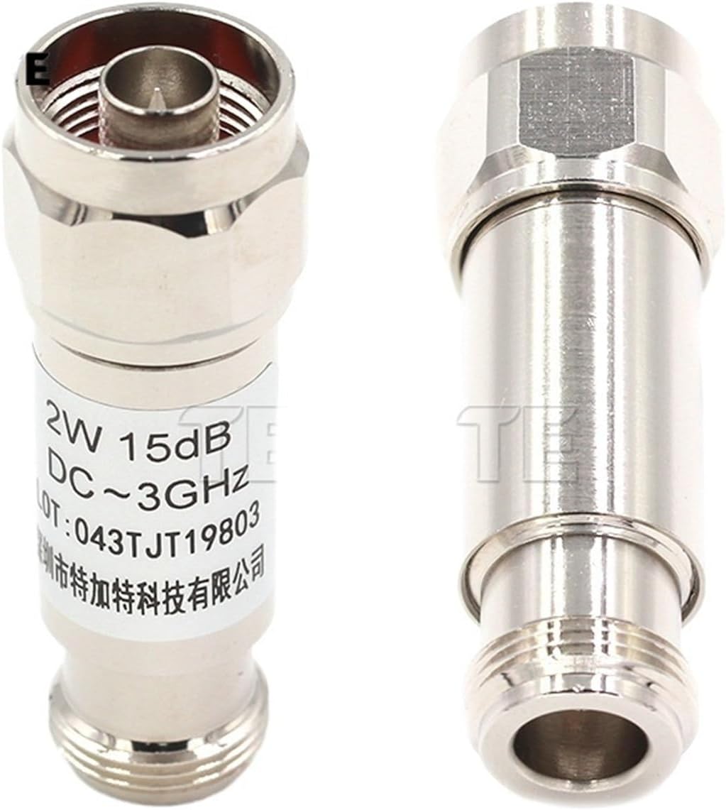 One 2W N-Type N-JK coaxial attenuator 1-30dB Male to Female Adapter(N-JK 2W 15DB)