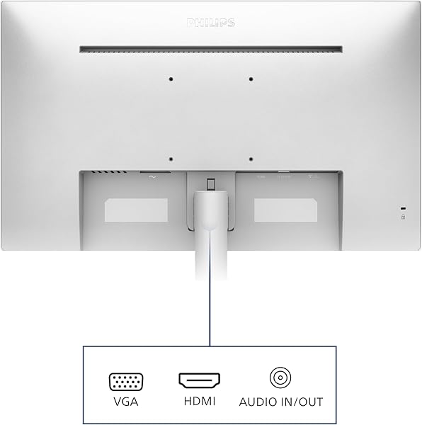 Philips 241V8AW - 24" FHD Monitor with inbuilt Speakers (1920x1080, 75 Hz, VGA, HDMI) White - 4
