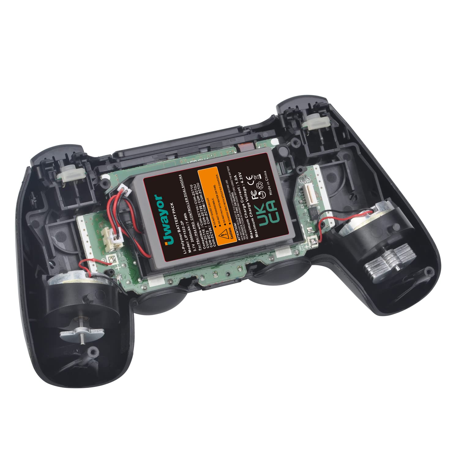 Batteria per controller PS4, 2 batterie PS4Pro, 2000 mAh, per Sony PlayStation 4 Dualshock 4 V1 V2 CUH-ZCT2 CUH-ZCT2E CUH-ZCT1E CUH-ZCT1U con attrezzi