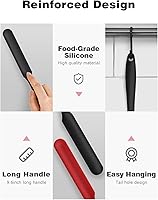 Vista 35 de Jar Spatula, Long Handle Silicone Jar Spatula Scraper for Jar Bottom of Mayo, Cool Whip, Peanut Butter, Condiments（Green/Blue）