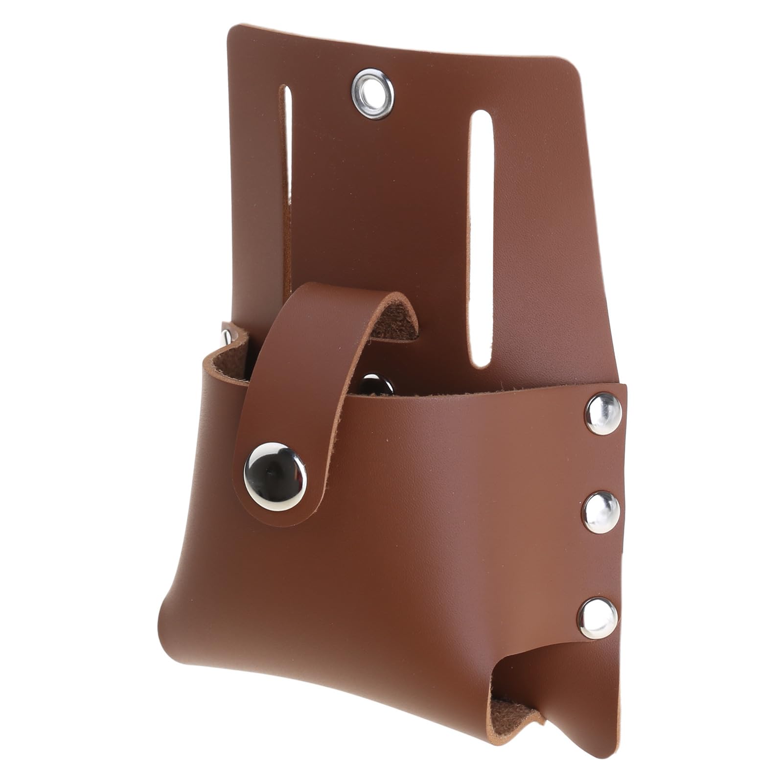 Yrohgkpn Brown Pu Leather Tape Pouches Large Holder Tool Tool Carriers For Engineers Carpenters Large Measure