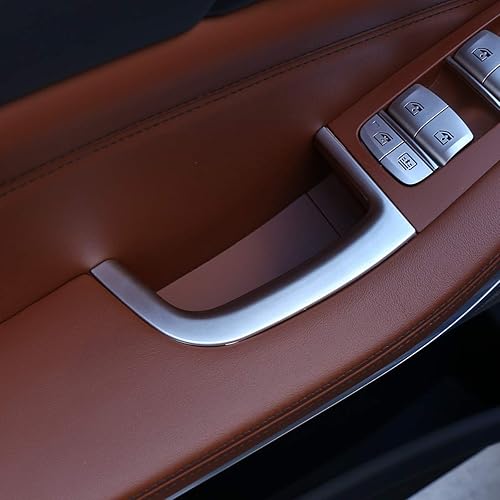 4 unids ABS puerta de coche caja de almacenamiento decorativo marco ajuste accesorios para BMW X5 G05 2019 (cromo)