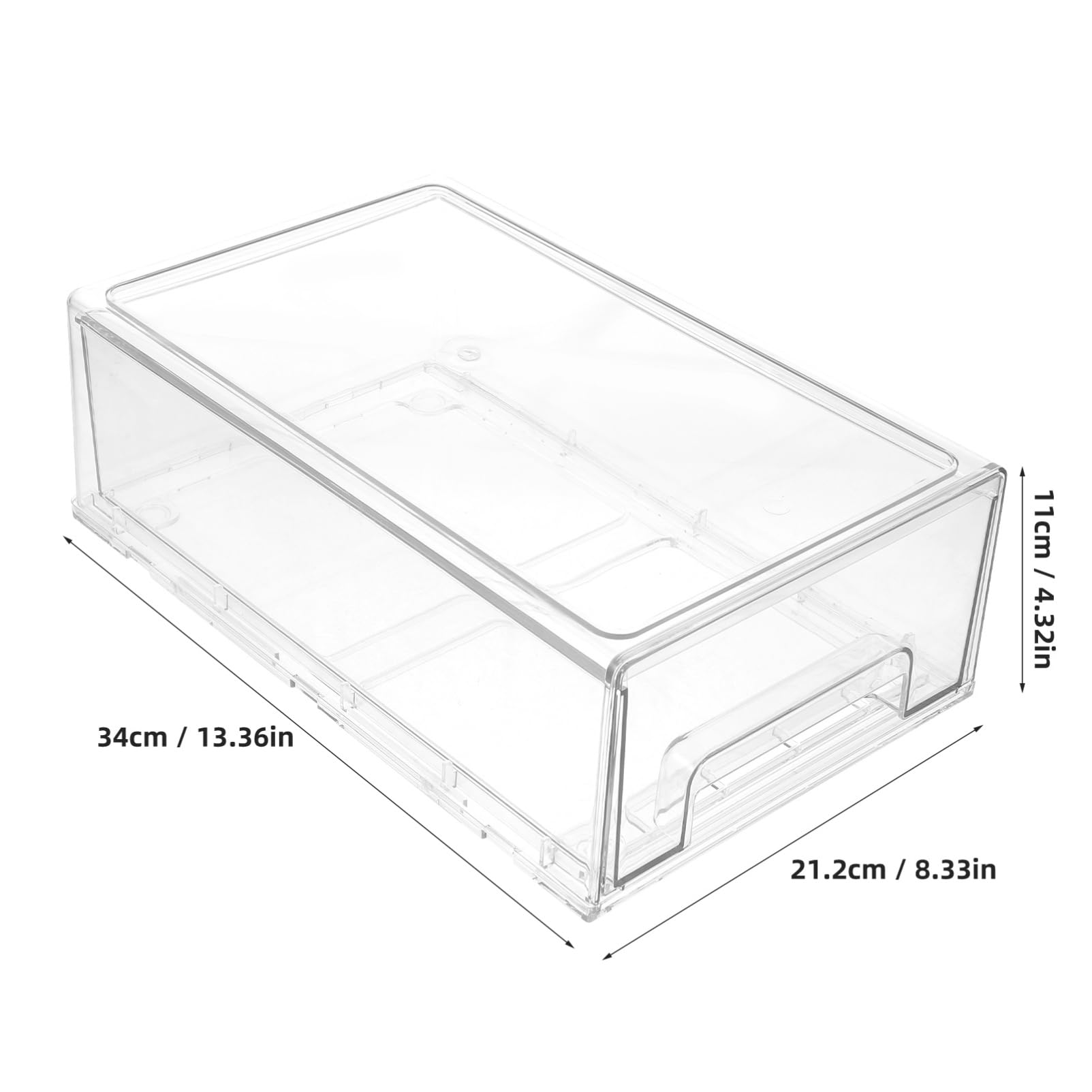Scatola Organizer per Cassetti in Pet Design Semplice e Funzionale per Ufficio e Dormitorio, Facilita L'organizzazione la Visibilità di Vari Oggetti