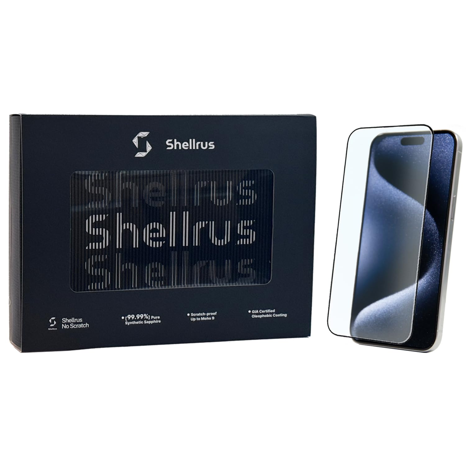 Sapphire Screen Protector for iPhone 16 Pro 6.3" Mohs 9 Hardness Military Grade Protection, Anti Scratch, Bubble Free, 0.23mm HD(1Pack)