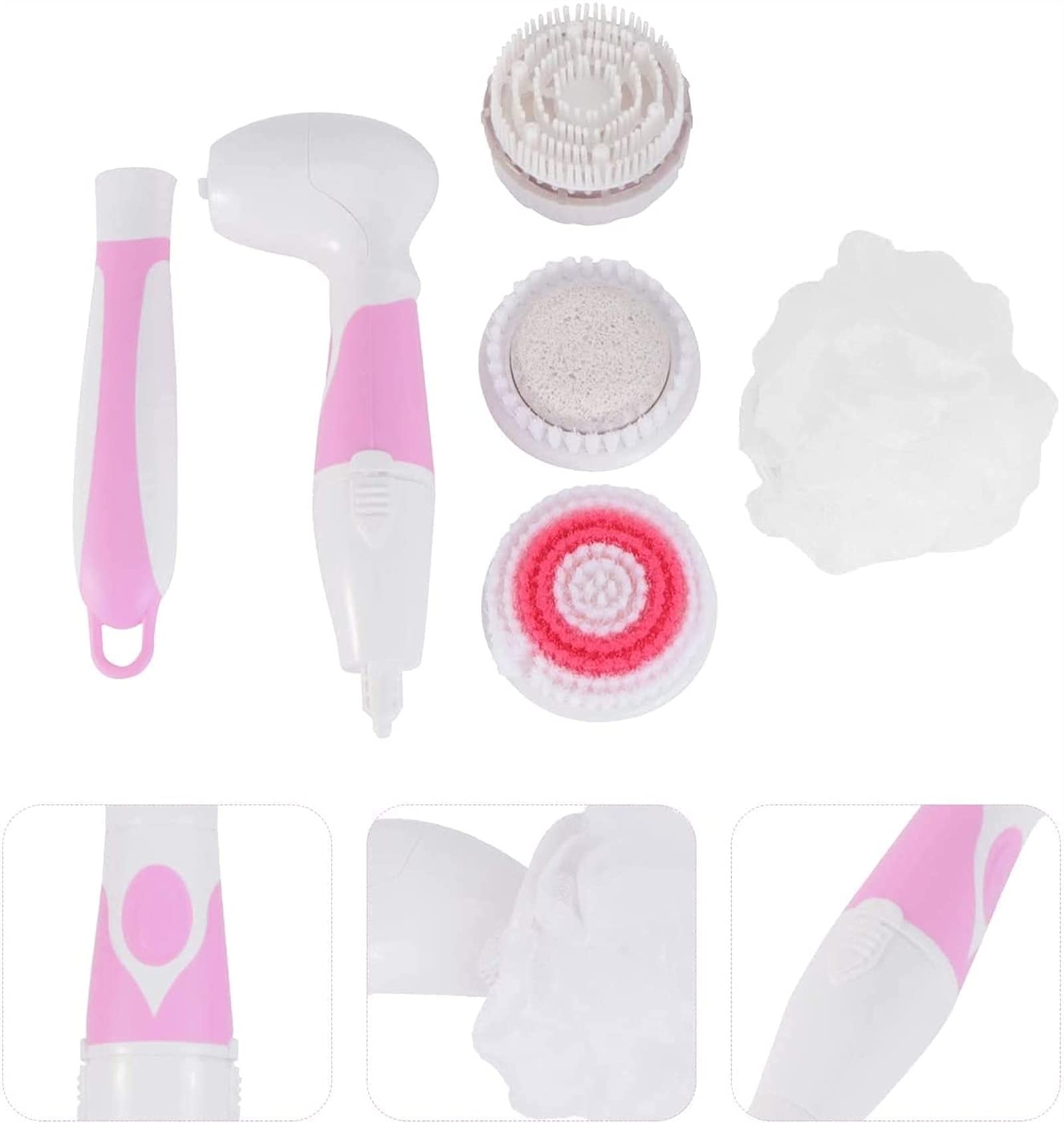 GeRRiT Cepillo de baño eléctrico Masaje Cepillo de espalda Cepillo de ducha con mango largo for mujeres Hombres Ancianos