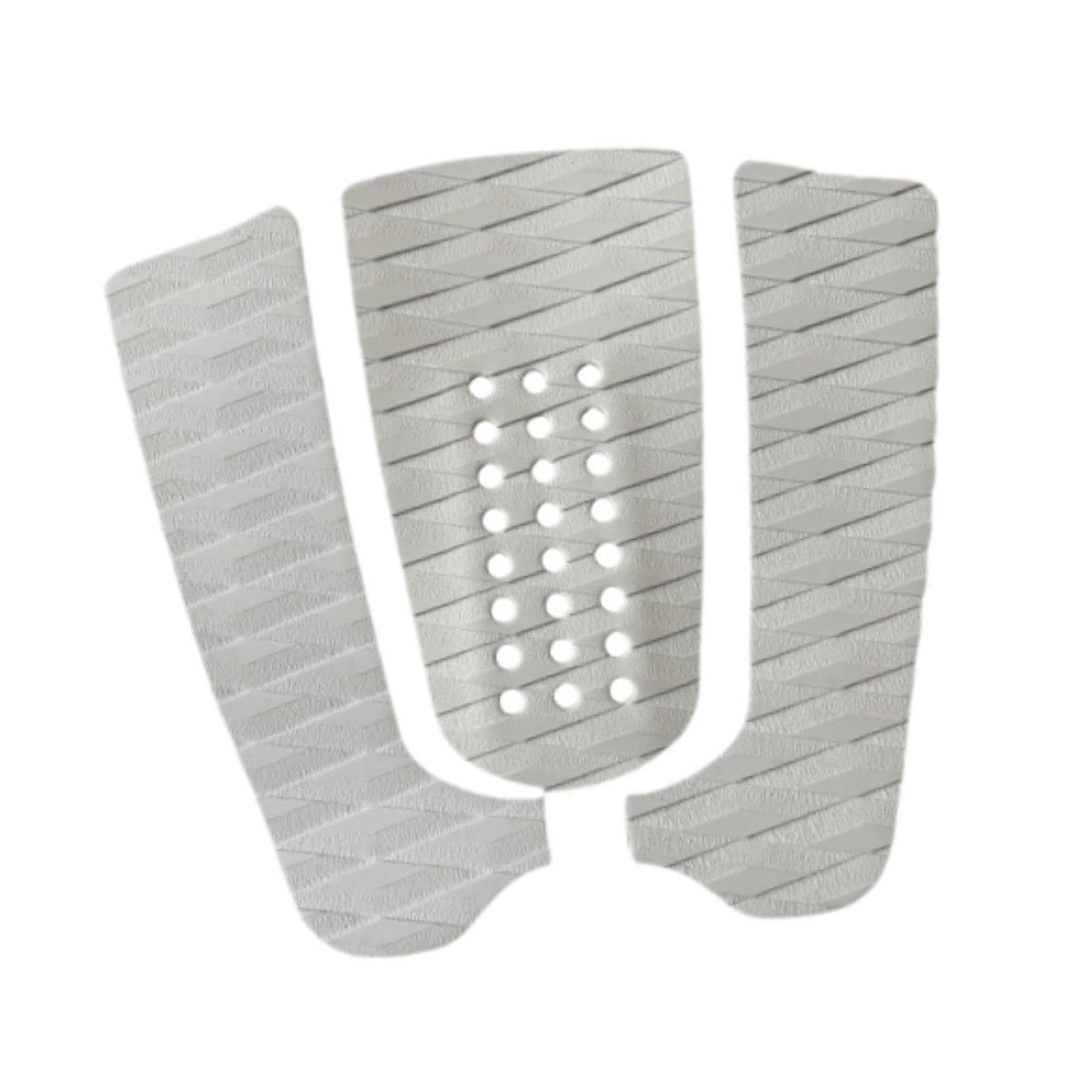 Gralara 3 Teile Surfbrett Fußpad, rutschfeste Deckmatte für Wassersport
