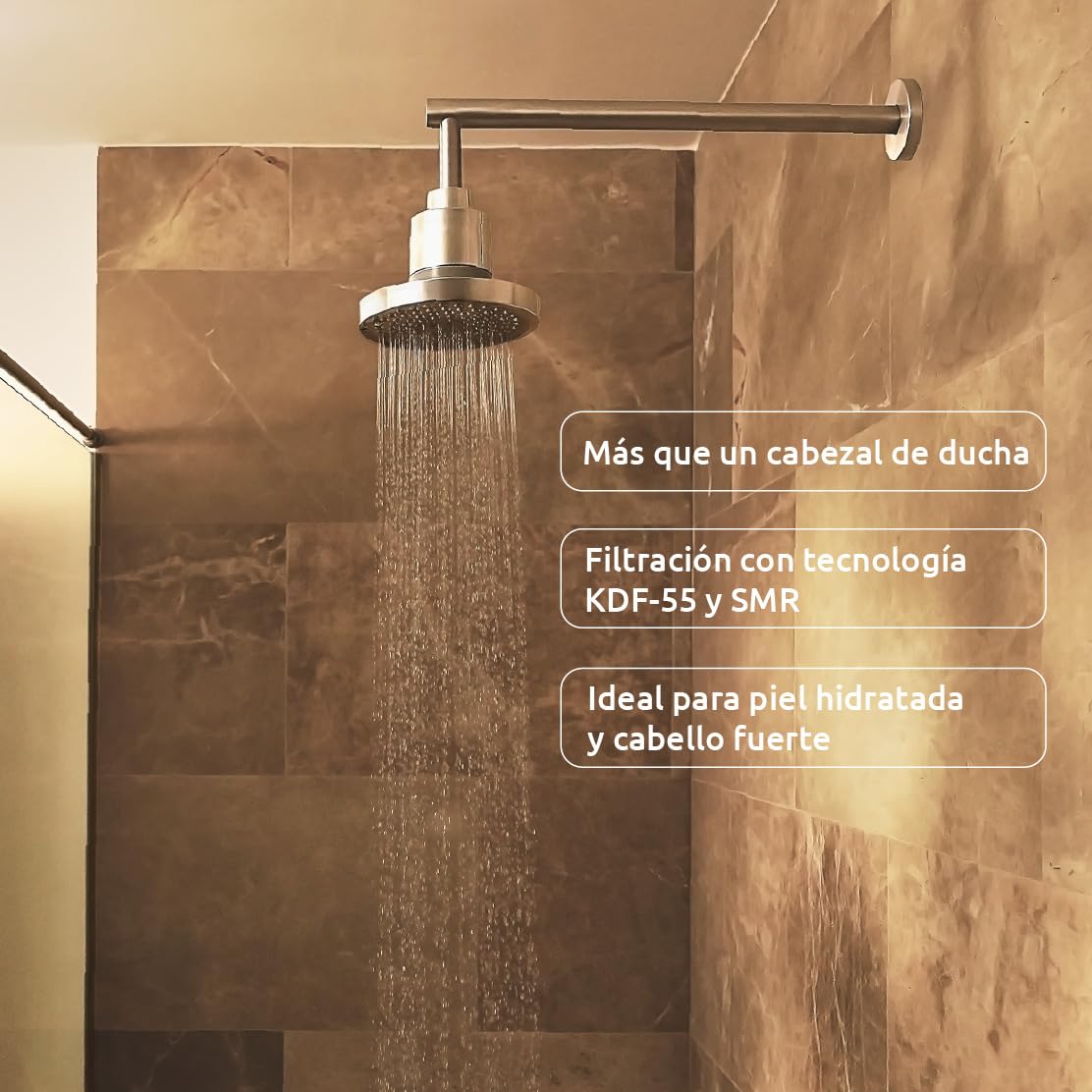 Tappwater ShowerPro Rain Replacement Shower Head Cartridge with ShowerPro Rain Filter, Filter +70 Substances - Image 3