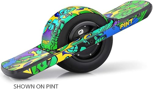 Gráficos para OneWheel Pint, Zany Green diseño, Adhesivos de riel y guardabarros y cinta de agarre, diseños de EARTH SURF por Senge Graphics Inc.