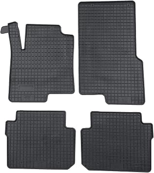 PETEX Rubber Mats Suitable for Forfour from 11/2014 / Twingo from 09/2014 Black 4-Piece Fit