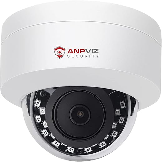 Anpviz 5MP PoE IP Dome Camera with Audio/Microphone