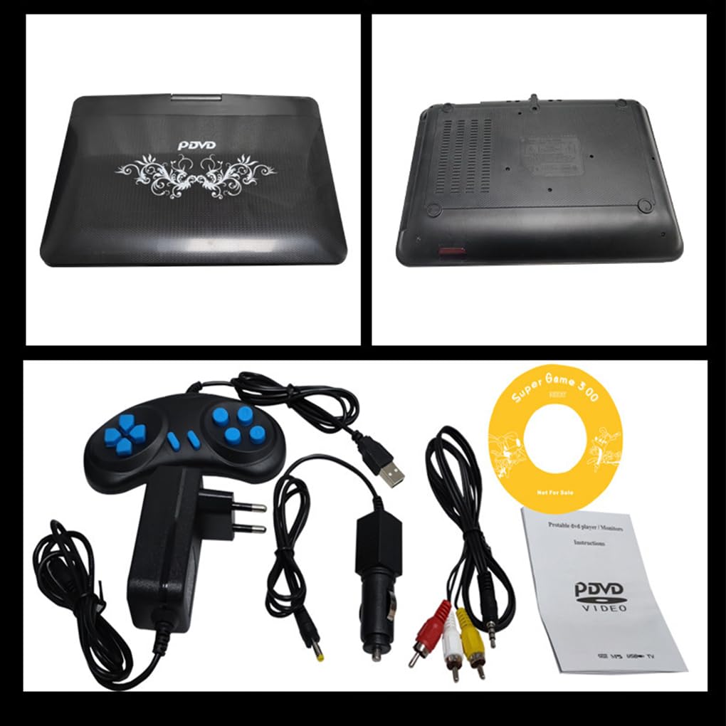 Lecteur DVD Portable avec écran 1 en résolution 1024 × 768 HD Lecteur DVD Portable écran pour Voiture ABS