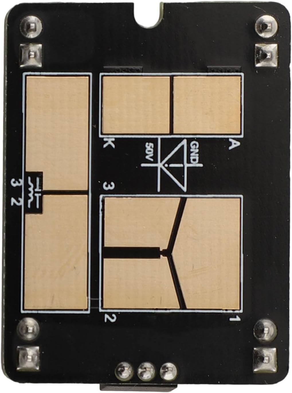 Close-up of the patch test board