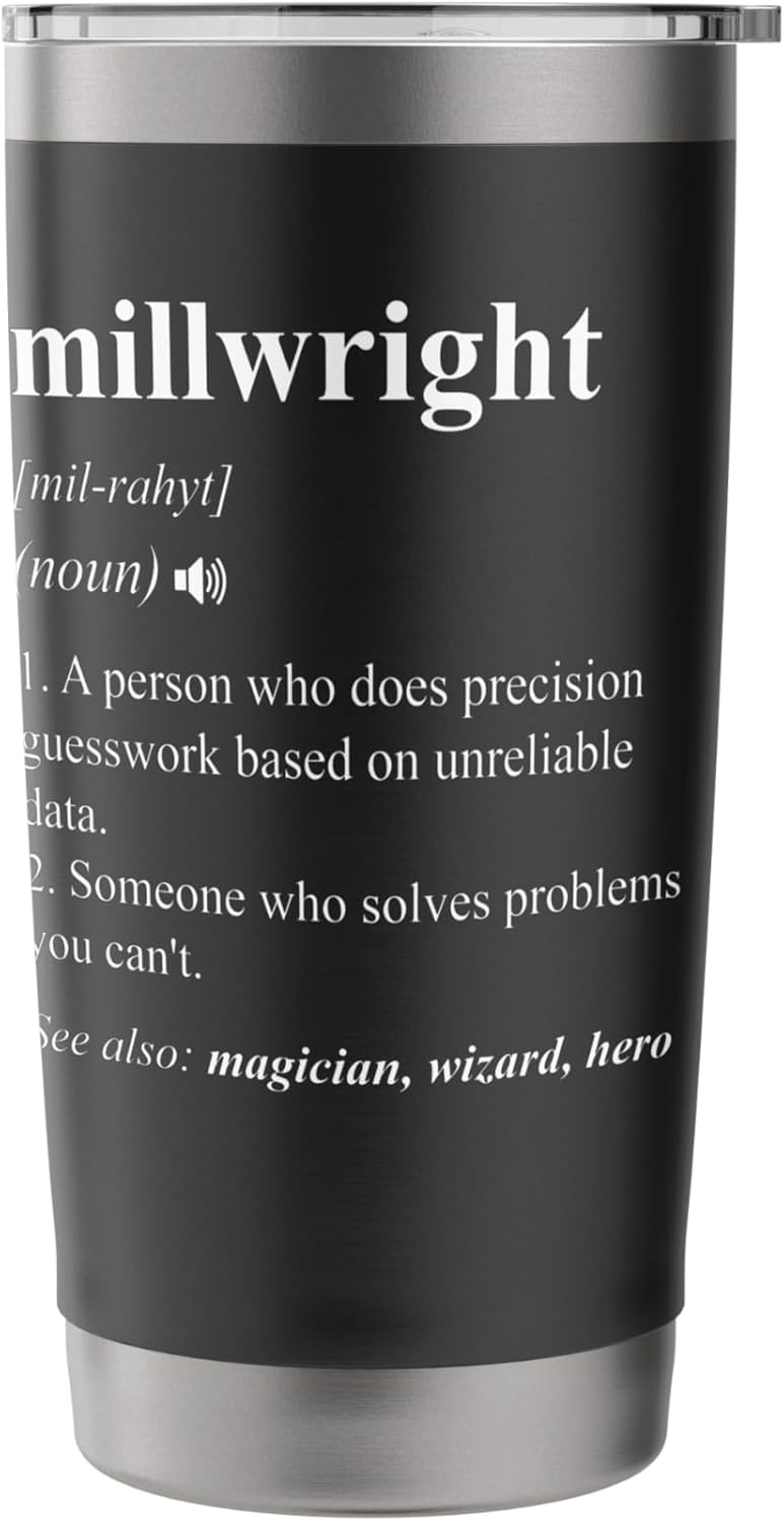 Millwright Funny Dictionary Definition Stainless Steel Insulated Tumbler - Image 3