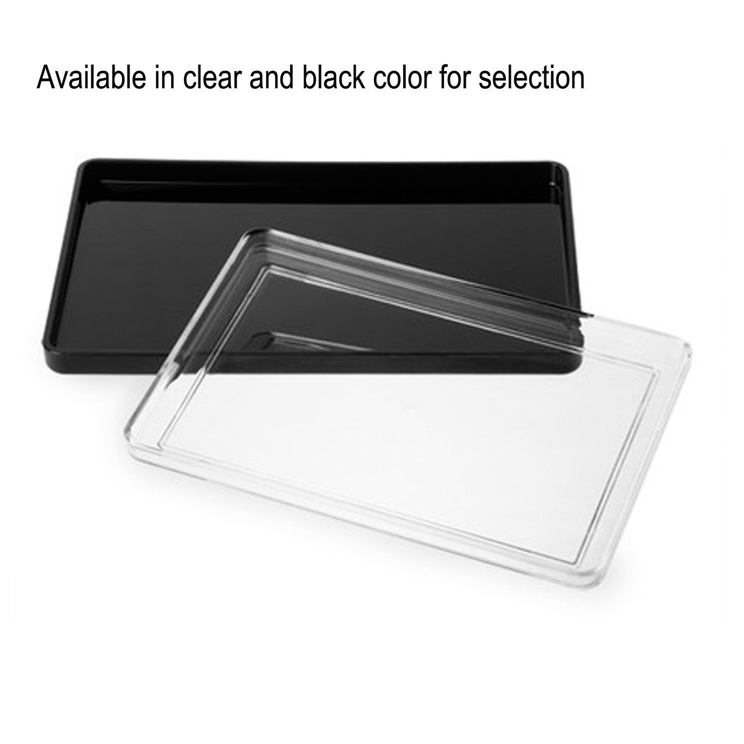 Plateau Service Rectangulaire Acrylique Noir 30x19x2 Cm - Organisateur Cuisine, Salle De Bain Et Bureau
