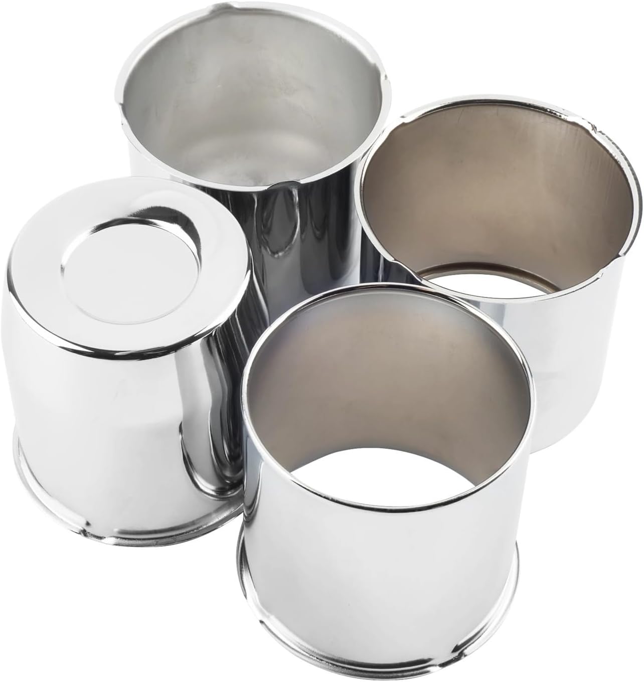 4 Pcs 113mm(4.45in)(+ -1mm)/110mm(4.33in)(+ -1mm) Push Through Wheels Center Caps Cover Interior Parts Accessories