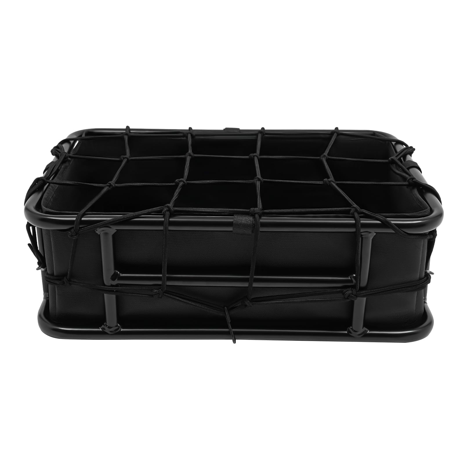 Cestino per bicicletta posteriore, portabagagli con rete e fodera spessa, grande cestino per bicicletta in ferro, 45,6 x 32 x 15 cm, per la maggior parte dei cestini per biciclette