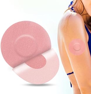 YOUSHARES 40 Paquetes de Parches para Sensor Freestyle Libre 2 - Parches Adhesivos Impermeables, Cubiertas para Sensor Diabético Amigables con la Piel (Rosa)