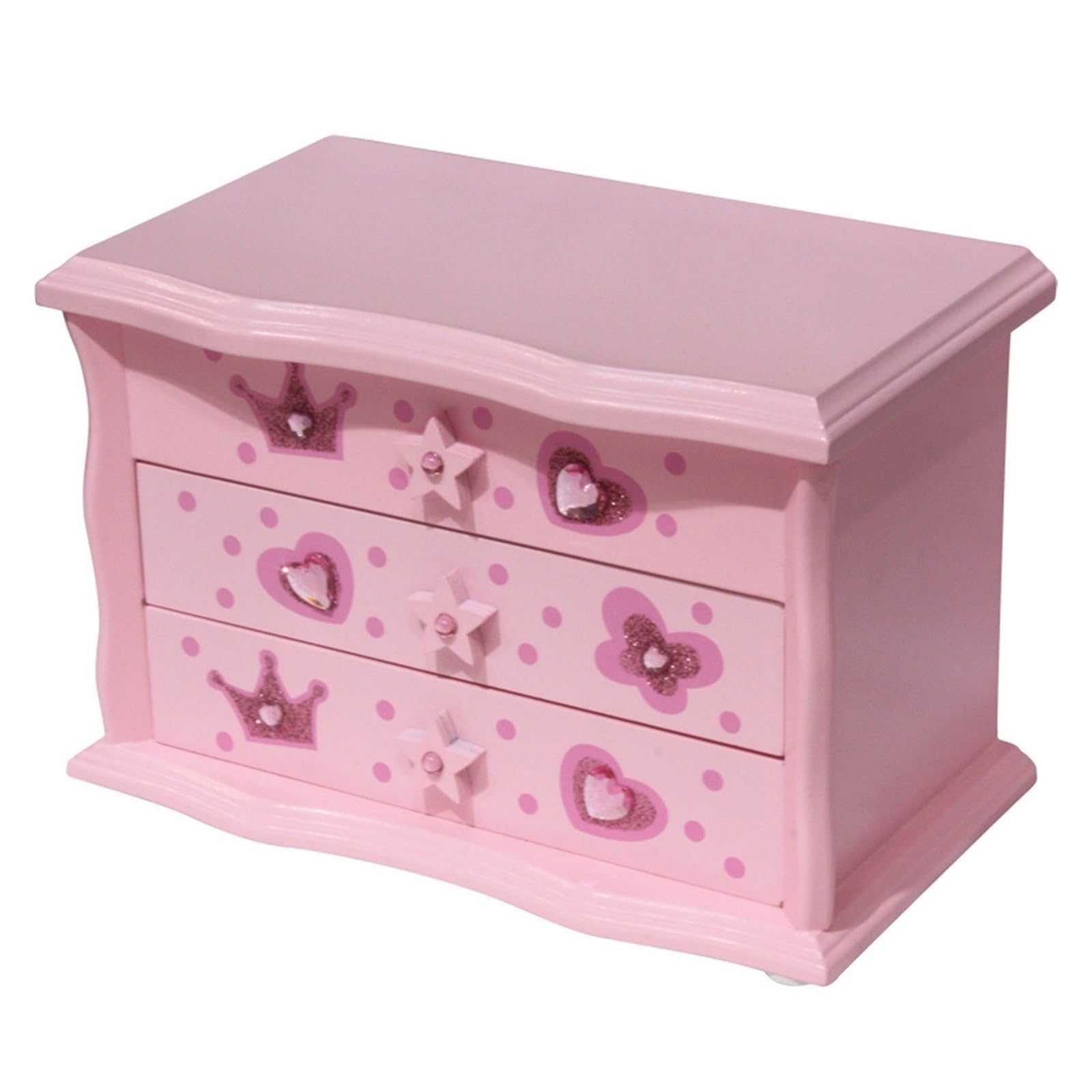 joyero Joyero for niñas, caja de música grande de 3 capas con organizador de joyas de bailarina giratoria for regalo de cumpleaños for niños grande