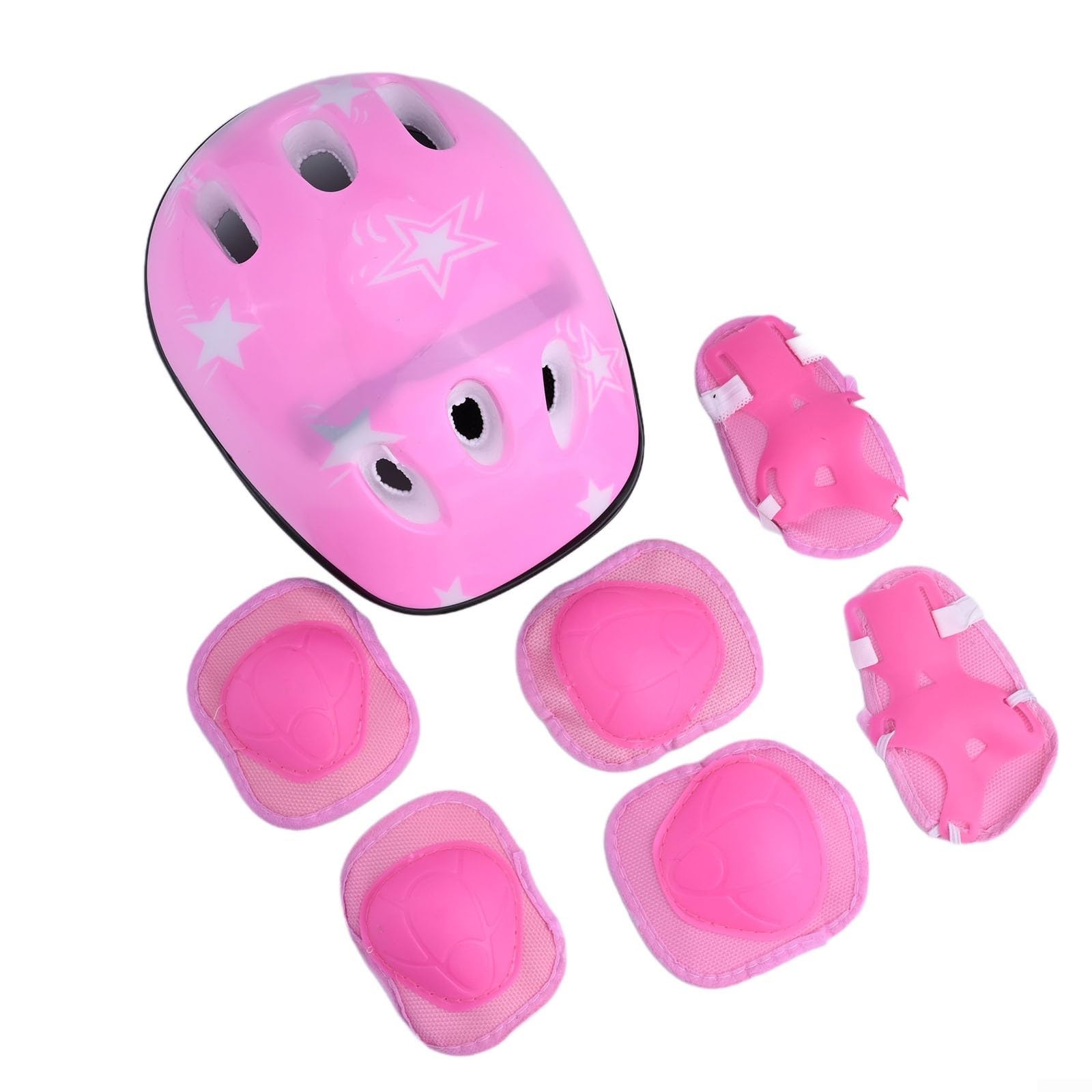 Casco di sicurezza completo per bambini con ginocchiere, gomitiere e polsiere, per bambini dai 5 ai 16 anni, ideale per ciclismo, pattinaggio e gioco attivo