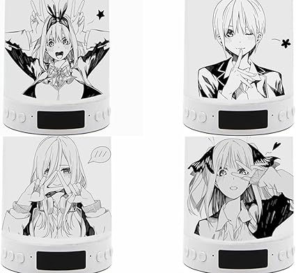 Amazon Co Jp 五等分の花嫁 Bluetoothスピーカー ナイトライト 目覚まし時計 ベッドサイドランプ ワイヤレススピーカー ブルートゥーススピーカー 中野一花 中野二乃 中野三玖 中野五月 パソコン テレビ スマホスピーカー アニメ コスプレ 音楽 クリスマス ハロウィン