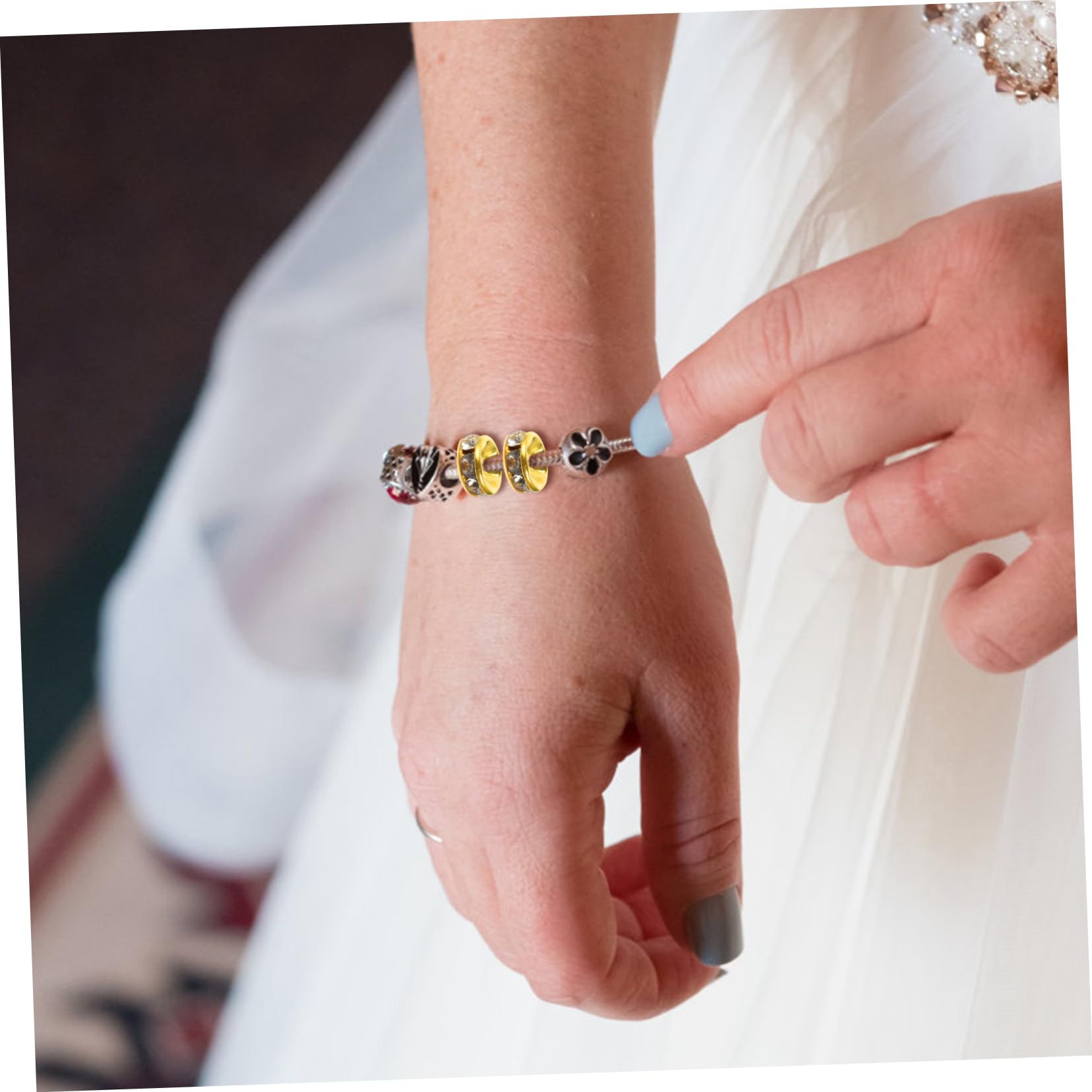 SHINEOFI 800stücke Spacer Perlen Runde Schmuck-bastelperlen Für Armbänder Und Gemischte Farben Für Handgefertigten Schmuck